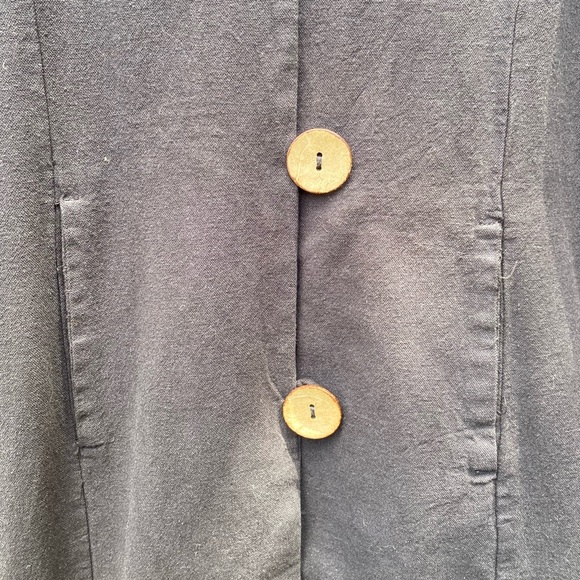 Amazing Drawstrings of Malibu black cotton chore coat— M - Picture 7 of 8